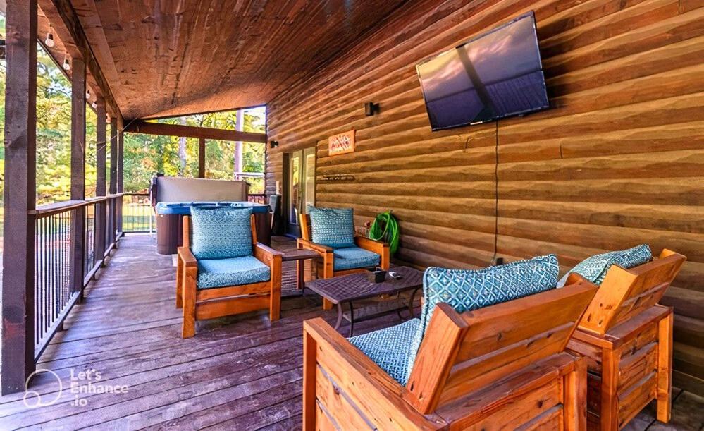 4Br/3Bth Family Cabin With A Hot Tub, Sleeps 14 Broken Bow Dış mekan fotoğraf